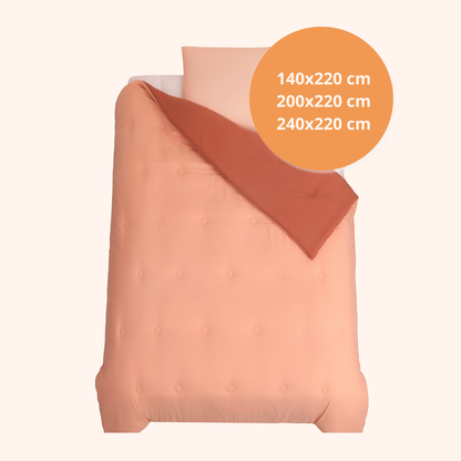 Nørd Berry Blush - Wasbaar hoesloos dekbed