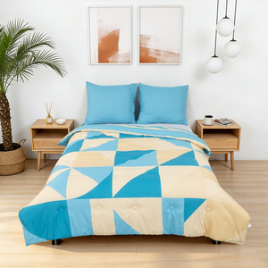 Sommardröm - Blue Breeze - Waschbares, bettbezugloses Daunenbett