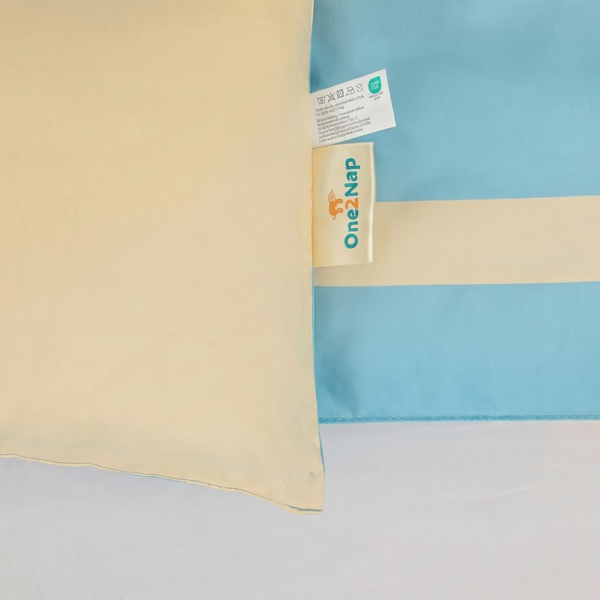 Sommardröm - Blue Breeze - Waschbares, bettbezugloses Daunenbett