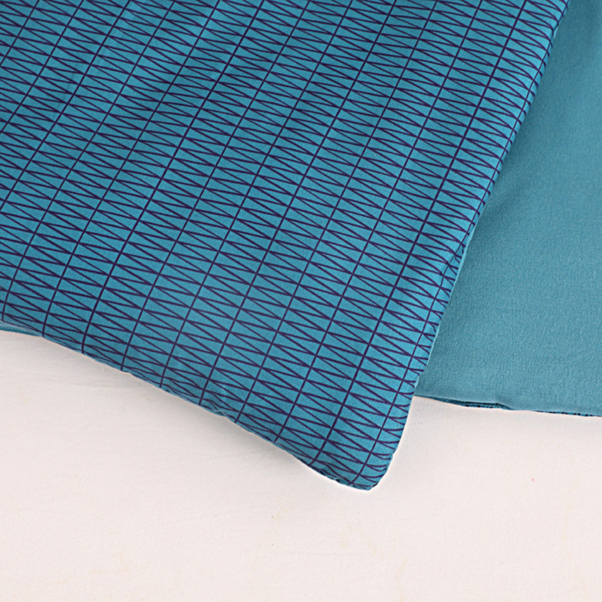 Struktur Cloud Blue - Wasbaar hoesloos dekbed