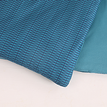 Struktur Cloud Blue - Wasbaar hoesloos dekbed