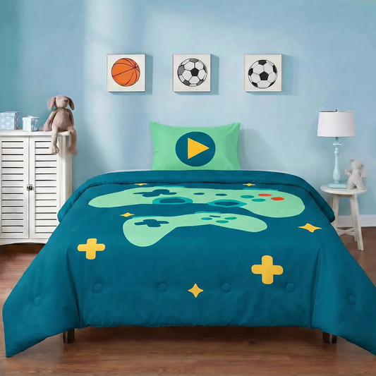 Good vibes - Game Galaxy - Wasbaar hoesloos dekbed voor de kinderen