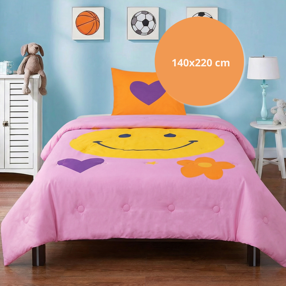 Good vibes - Good Vibes Only - Wasbaar hoesloos dekbed voor de kinderen