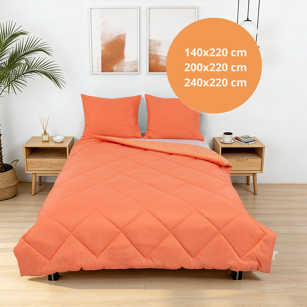 Sommarvino - Nordic Clay - Waschbare Decke ohne Bezug