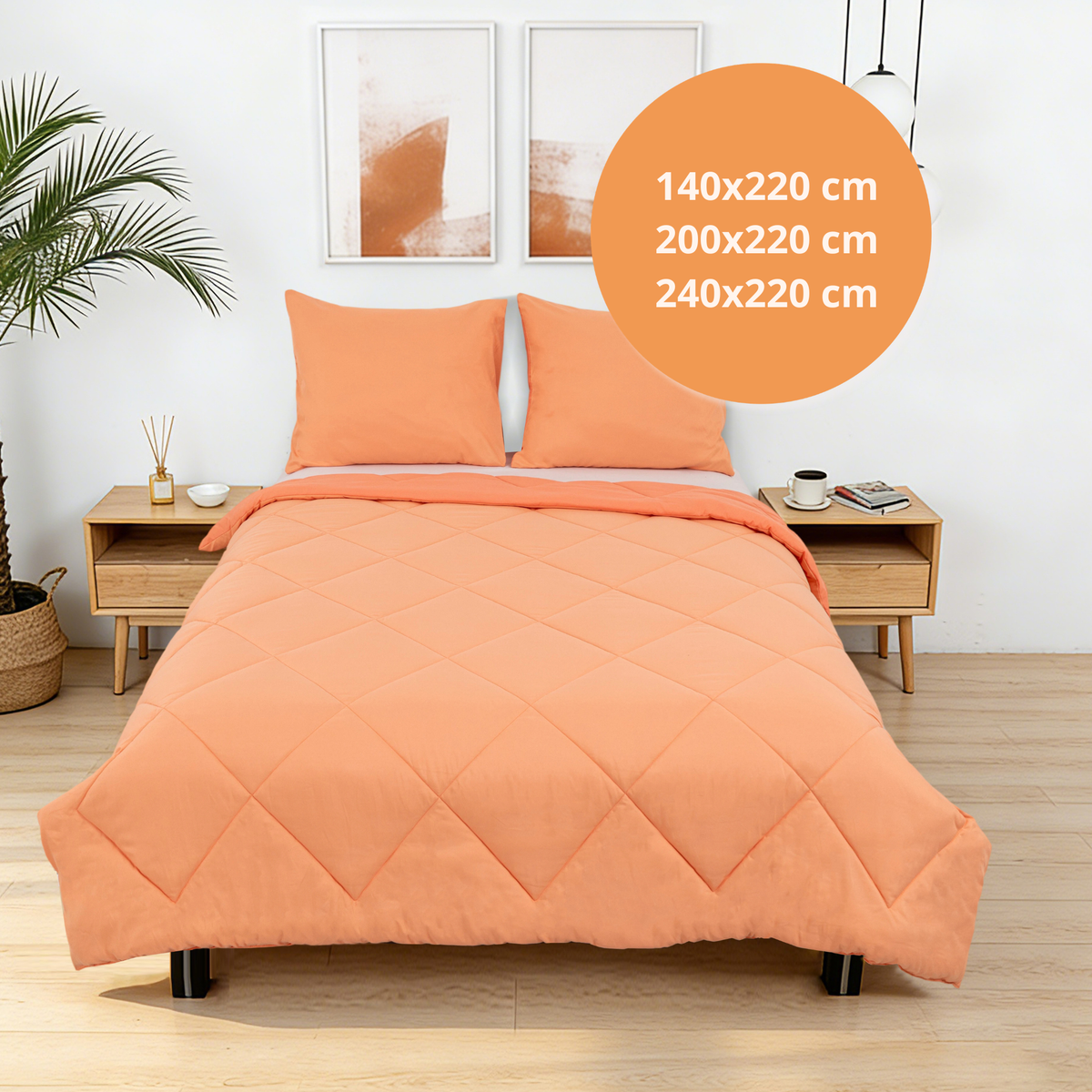Sommarvino - Nordic Clay - Waschbare Decke ohne Bezug