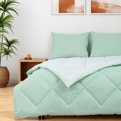 Sommarvino - Nordic Seafoam - Waschbares hüllenloses Steppbett