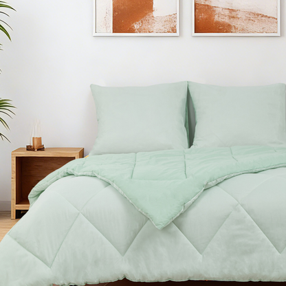Sommarvino - Nordic Seafoam - Waschbares hüllenloses Steppbett