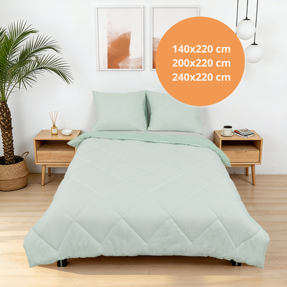 Sommarvino - Nordic Seafoam - Waschbares hüllenloses Steppbett