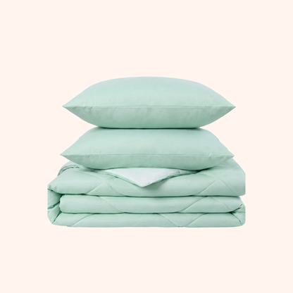 Sommarvino - Nordic Seafoam - Waschbares hüllenloses Steppbett