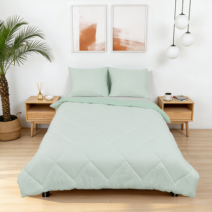 Sommarvino - Nordic Seafoam - Waschbares hüllenloses Steppbett
