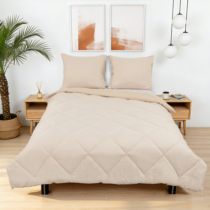 Sommarvino – Pale Linen – Waschbares Steppbett ohne Bezug