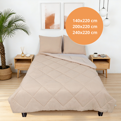 Sommarvino – Pale Linen – Waschbares Steppbett ohne Bezug