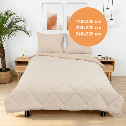 Sommarvino – Pale Linen – Waschbares Steppbett ohne Bezug