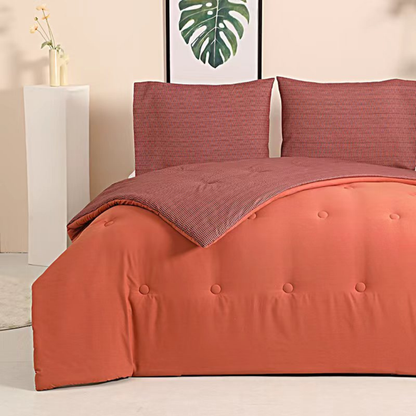Struktur Velvet Plum - Wasbaar hoesloos dekbed