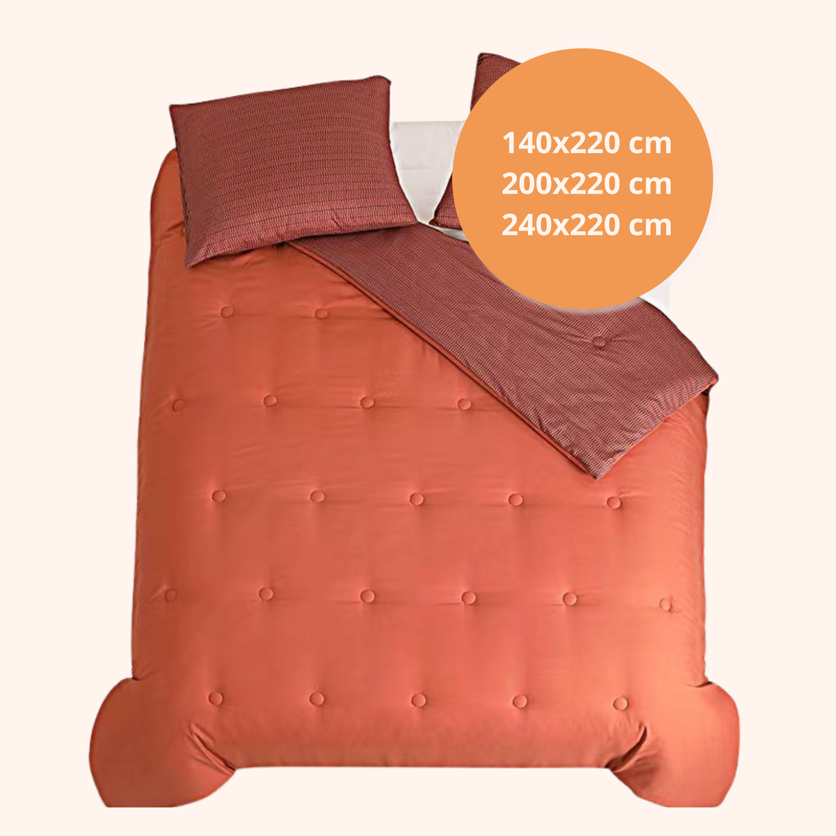 Struktur Velvet Plum - Wasbaar hoesloos dekbed