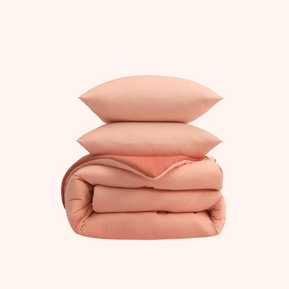 Nørd Berry Blush - Wasbaar hoesloos dekbed