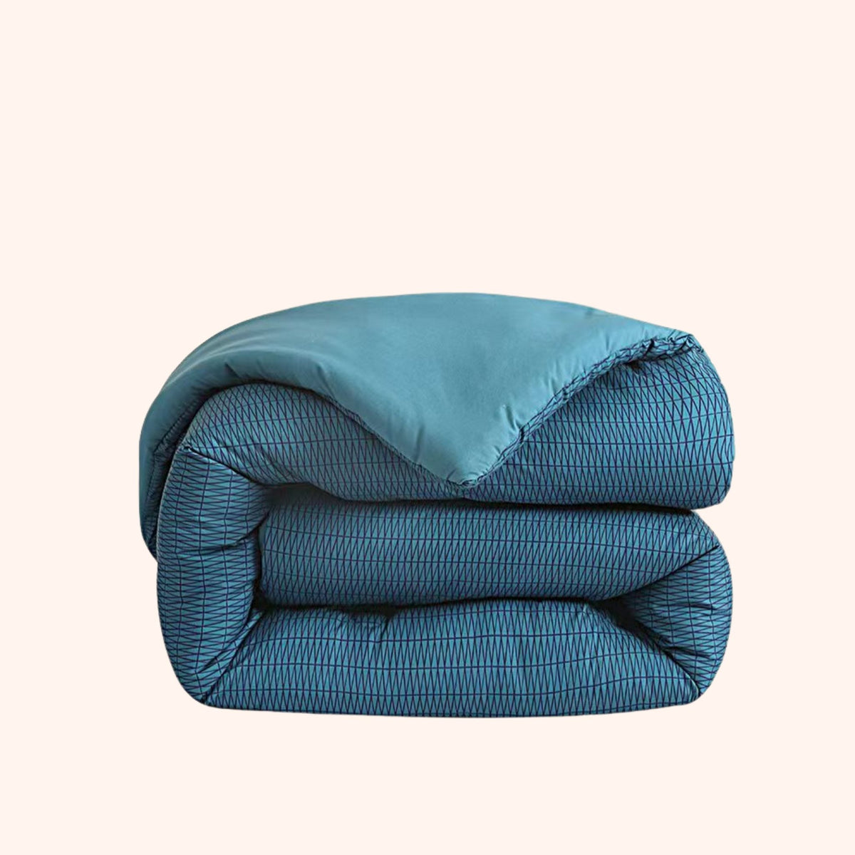 Struktur Cloud Blue - Wasbaar hoesloos dekbed
