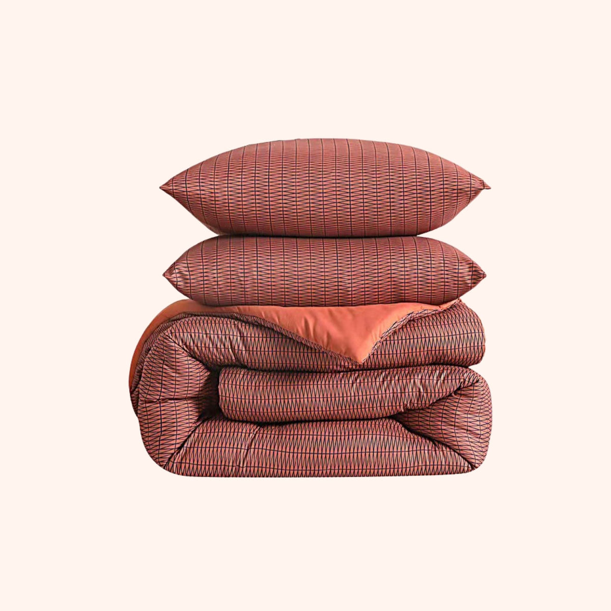 Struktur Velvet Plum - Wasbaar hoesloos dekbed
