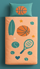 Good vibes - Sporty Summer - Wasbaar hoesloos dekbed voor de kinderen